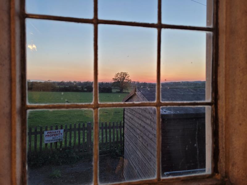 View to west from Billiard Room